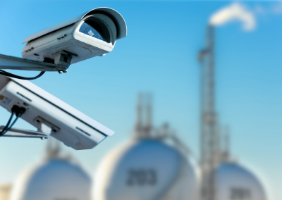 Remote Digital CCTV Safety & Security System For Chemical Refinery