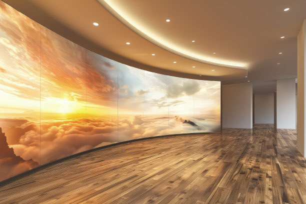 Large video wall in large facility